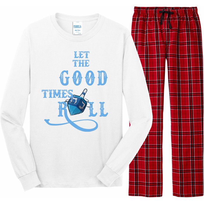 Let The Good Times Roll Raglan Hanukkah Long Sleeve Pajama Set