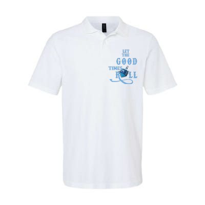 Let The Good Times Roll Raglan Hanukkah Softstyle Adult Sport Polo