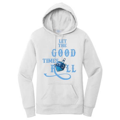 Let The Good Times Roll Raglan Hanukkah Women's Pullover Hoodie