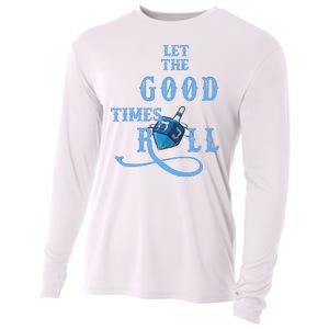 Let The Good Times Roll Raglan Hanukkah Cooling Performance Long Sleeve Crew