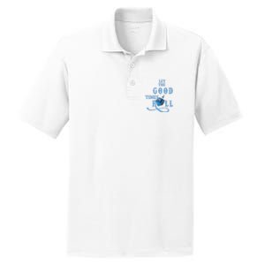 Let The Good Times Roll Raglan Hanukkah PosiCharge RacerMesh Polo