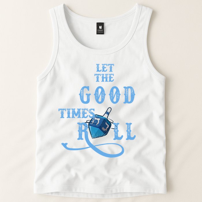 Let The Good Times Roll Raglan Hanukkah Tank Top
