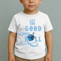 Let The Good Times Roll Raglan Hanukkah Toddler T-Shirt
