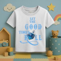 Let The Good Times Roll Raglan Hanukkah Toddler T-Shirt