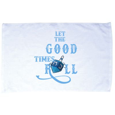 Let The Good Times Roll Raglan Hanukkah Microfiber Hand Towel