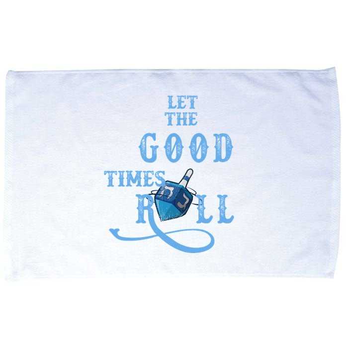 Let The Good Times Roll Raglan Hanukkah Microfiber Hand Towel