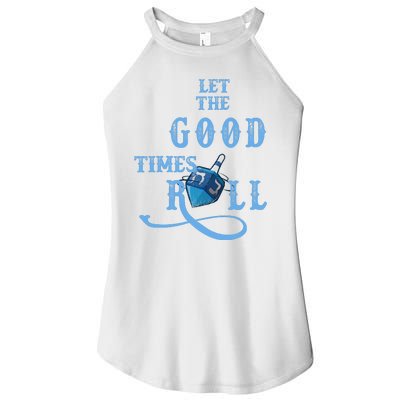 Let The Good Times Roll Raglan Hanukkah Women's Perfect Tri Rocker Tank