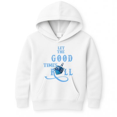 Let The Good Times Roll Raglan Hanukkah Kids Hoodie