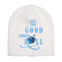Let The Good Times Roll Raglan Hanukkah Short Acrylic Beanie