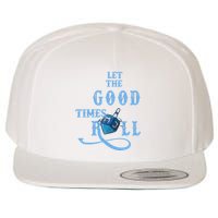 Let The Good Times Roll Raglan Hanukkah Wool Snapback Cap