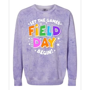 Let The Games Begin Field Day Colorblast Crewneck Sweatshirt