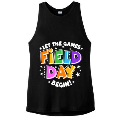 Let The Games Begin Field Day Ladies PosiCharge Tri-Blend Wicking Tank