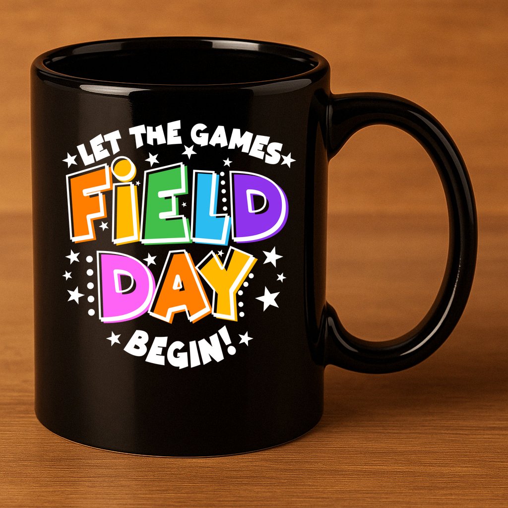 Let The Games Begin Field Day 11oz C Handle Ceramic Mug