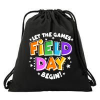 Let The Games Begin Field Day Drawstring Bag