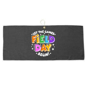 Let The Games Begin Field Day Large Microfiber Waffle Golf Towel