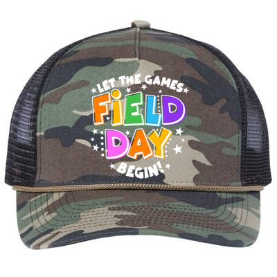 Let The Games Begin Field Day Retro Rope Trucker Hat Cap