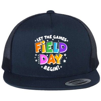 Let The Games Begin Field Day Flat Bill Trucker Hat