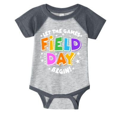 Let The Games Begin Field Day Infant Baby Jersey Bodysuit