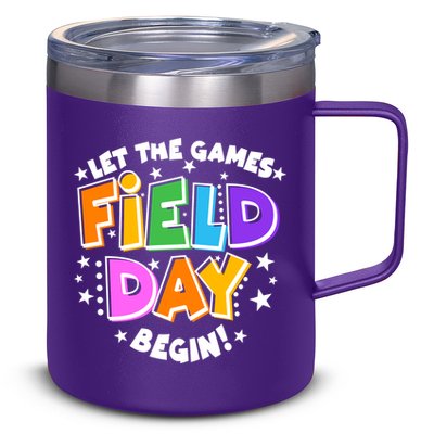 Let The Games Begin Field Day 12oz Stainless Steel Coffee Mug