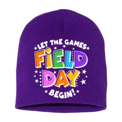 Let The Games Begin Field Day Short Acrylic Beanie