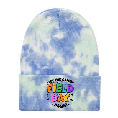 Let The Games Begin Field Day Tie Dye 12in Knit Beanie