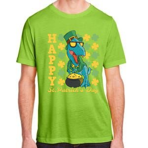 Lucky Tfunny Giftrex Happy St Patricks Day Irish Dinosaur Cool Gift Adult ChromaSoft Performance T-Shirt