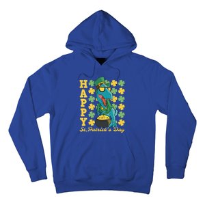 Lucky Tfunny Giftrex Happy St Patricks Day Irish Dinosaur Cool Gift Hoodie