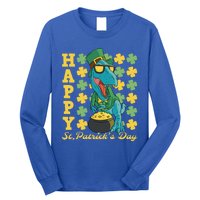 Lucky Tfunny Giftrex Happy St Patricks Day Irish Dinosaur Cool Gift Long Sleeve Shirt