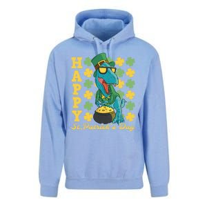 Lucky Tfunny Giftrex Happy St Patricks Day Irish Dinosaur Cool Gift Unisex Surf Hoodie