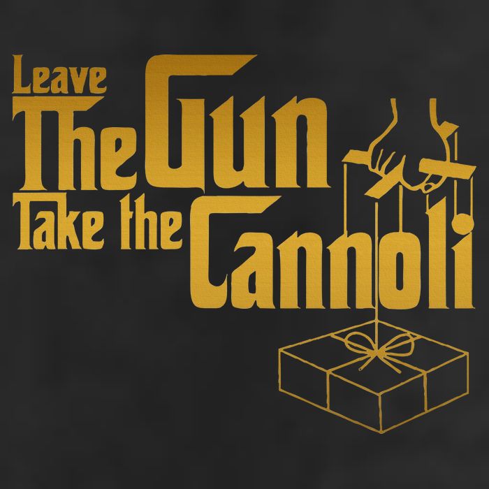 Leave The Gun Take The Cannoli 7 Panel Mesh Trucker Snapback Hat