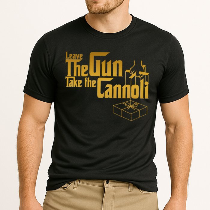 Leave The Gun Take The Cannoli Cooling Performance Crew T-Shirt