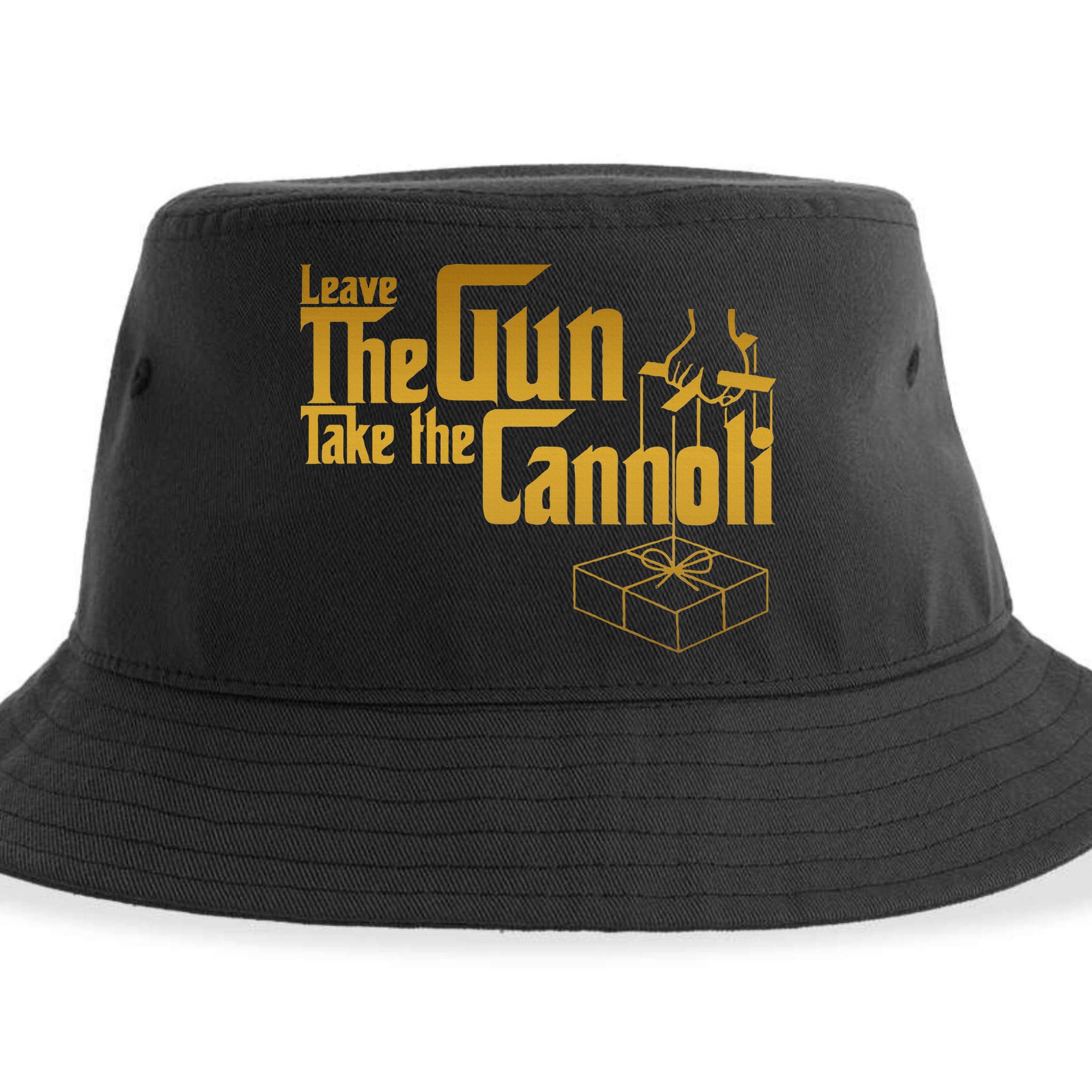 Leave The Gun Take The Cannoli Sustainable Bucket Hat