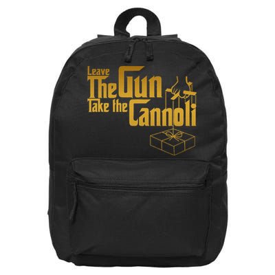 Leave The Gun Take The Cannoli 16 in Basic Backpack
