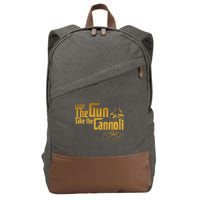 Leave The Gun Take The Cannoli Cotton Canvas Backpack