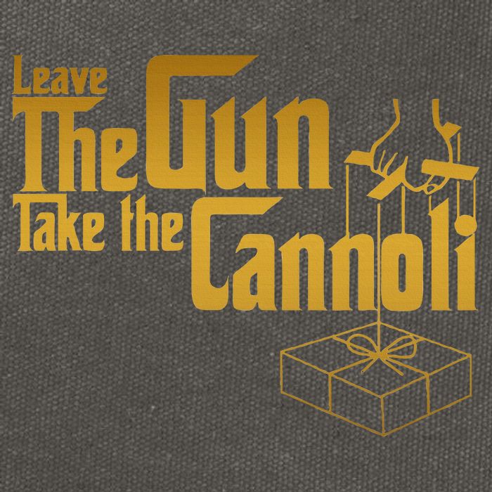 Leave The Gun Take The Cannoli Cotton Canvas Backpack
