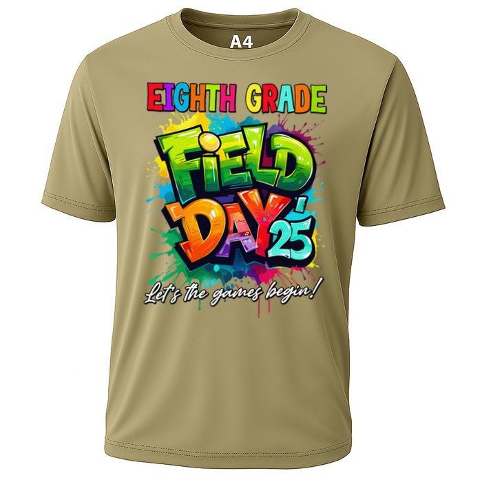Let The Games Begin Eighth Grade Field Day 2025 Teacher Cooling Performance Crew T-Shirt