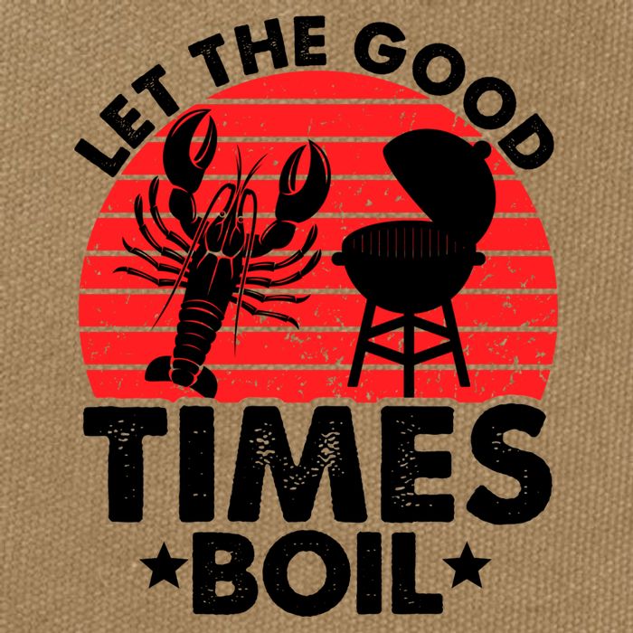 Let The Good Times Boil Funny Crawfish Cotton Canvas Backpack