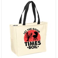 Let The Good Times Boil Funny Crawfish Zip Tote Bag