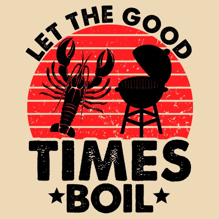 Let The Good Times Boil Funny Crawfish Zip Tote Bag