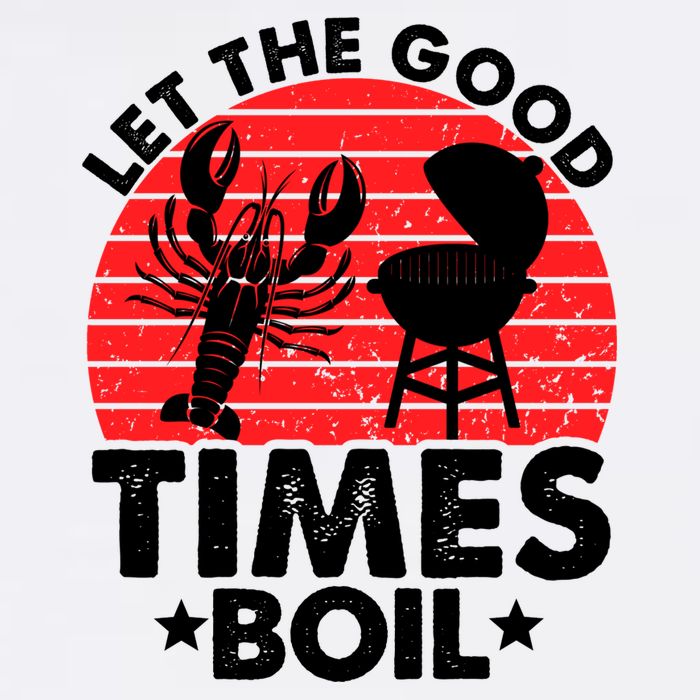 Let The Good Times Boil Funny Crawfish Cooling Performance Crew T-Shirt