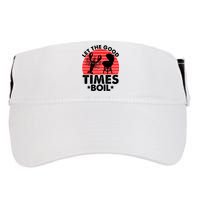 Let The Good Times Boil Funny Crawfish Adult Drive Performance Visor