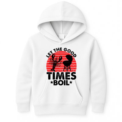 Let The Good Times Boil Funny Crawfish Kids Hoodie