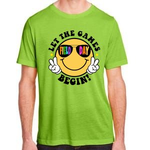 Let The Games Begin Field Day Smile Face Adult ChromaSoft Performance T-Shirt