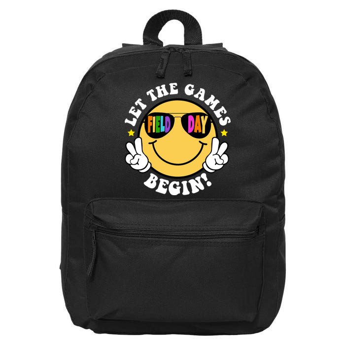 Let The Games Begin Field Day Smile Face 16 in Basic Backpack