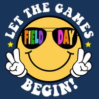Let The Games Begin Field Day Smile Face Infant Baby Jersey Bodysuit