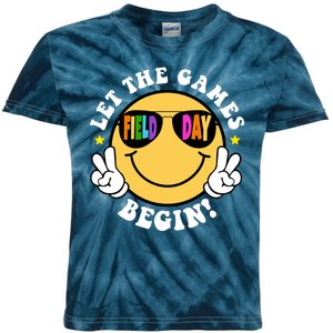 Let The Games Begin Field Day Smile Face Kids Tie-Dye T-Shirt