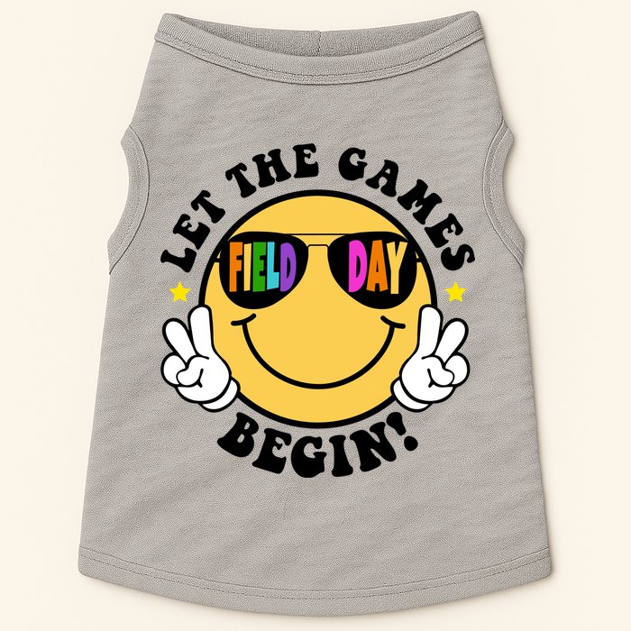 Let The Games Begin Field Day Smile Face Doggie Tank