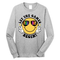 Let The Games Begin Field Day Smile Face Long Sleeve Shirt