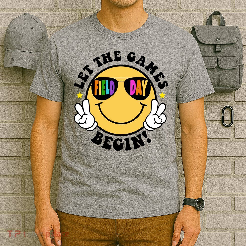Let The Games Begin Field Day Smile Face T-Shirt