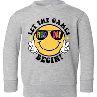 Let The Games Begin Field Day Smile Face Toddler Sweatshirt